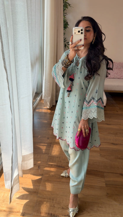 Mint Mirror set