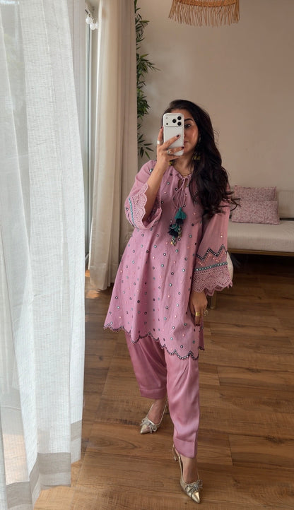 Lilac Mirror set