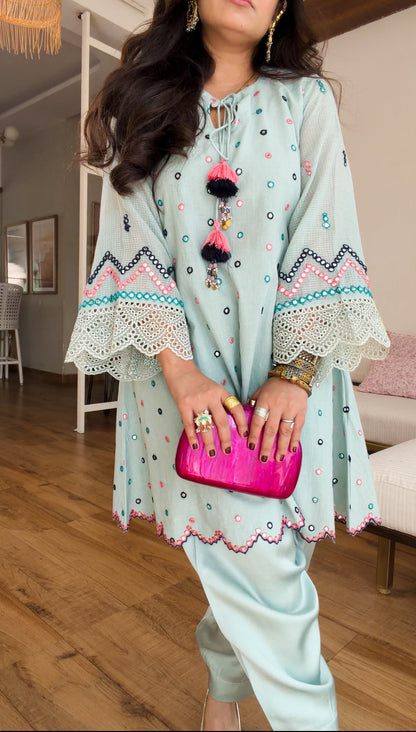 Mint Mirror set