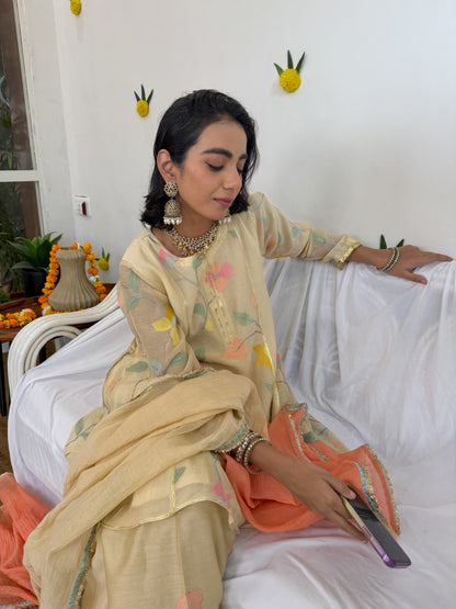 Ivory Gold Gota Set