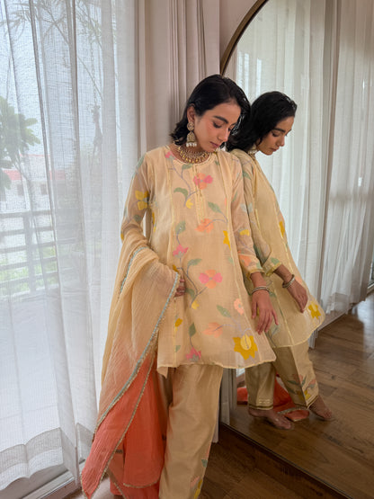 Ivory Gold Gota Set