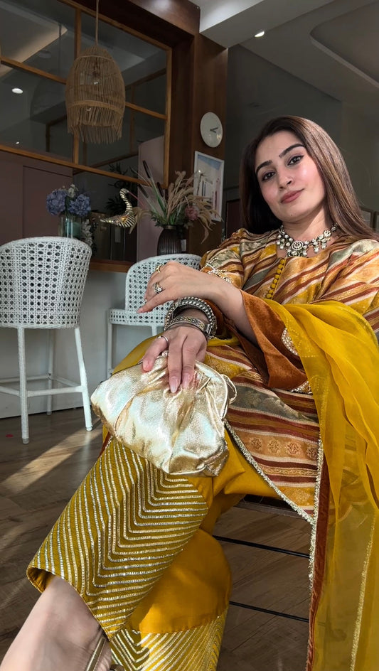 Velvet Banarasi Brocade Set