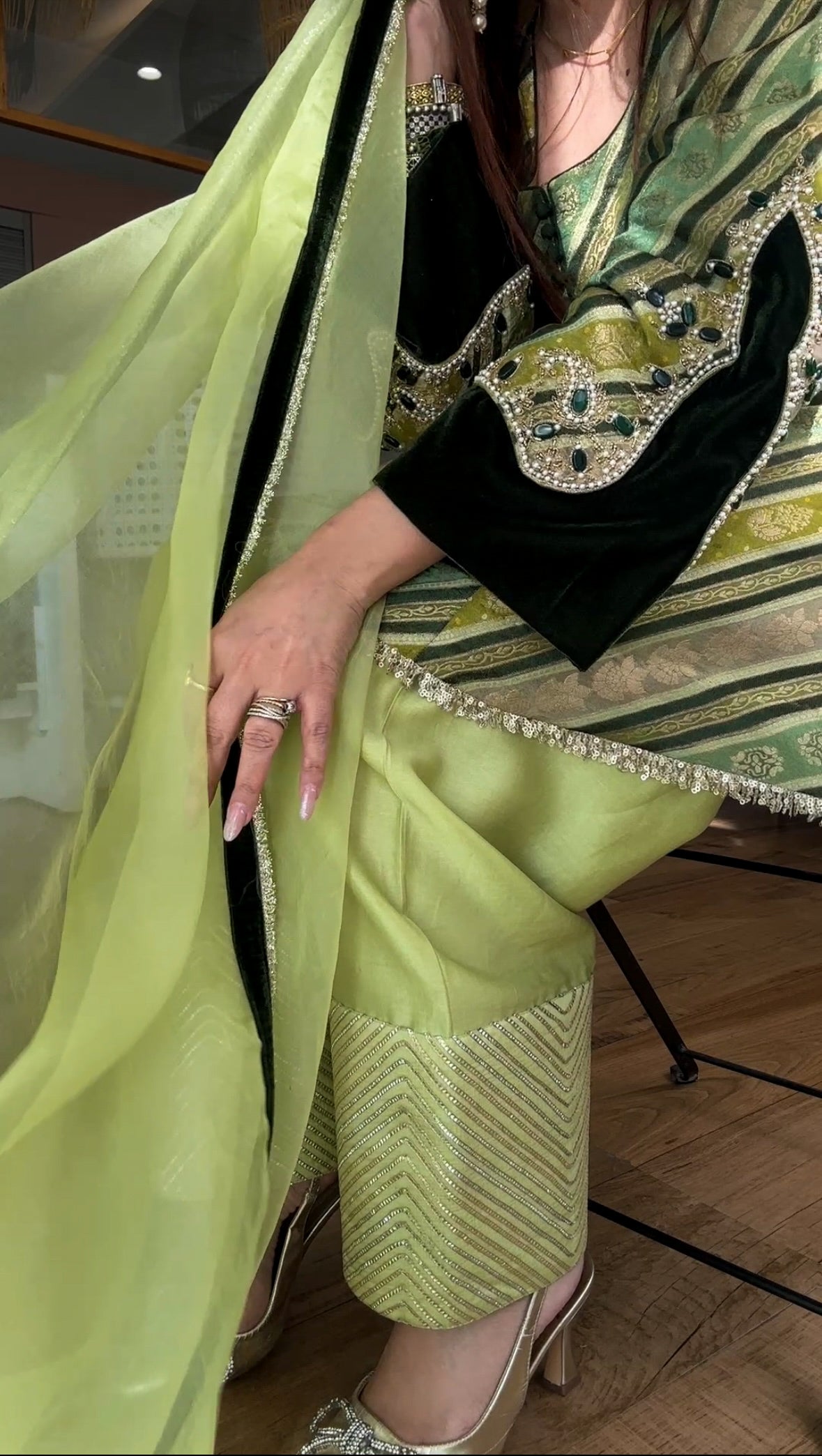 Velvet Banarasi Brocade Set