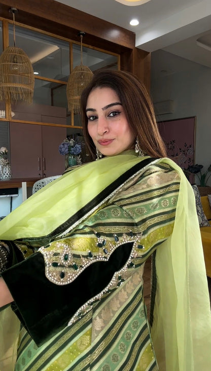 Velvet Banarasi Brocade Set