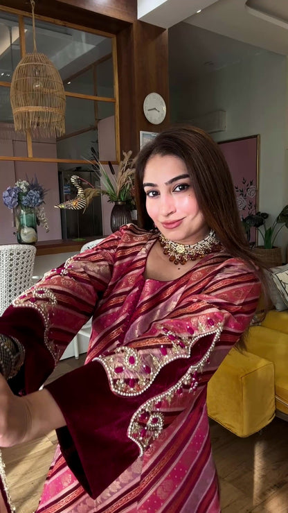 Velvet Banarasi Brocade Set